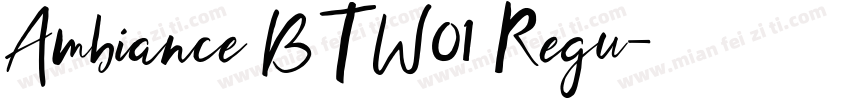 Ambiance BT W01 Regu字体转换